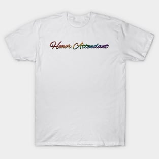 Rainbow Colored Honor Attendant Wedding Typography T-Shirt